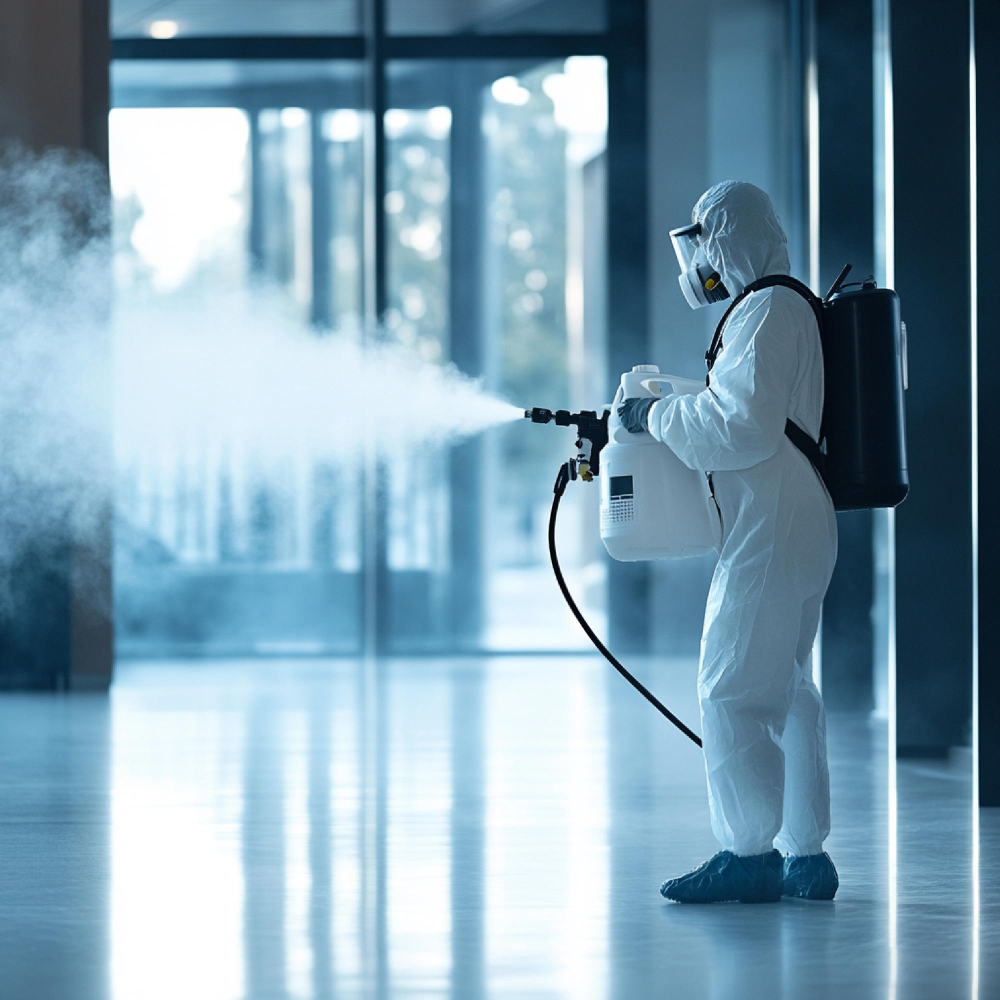 Sanitización con Termo Nebulizador